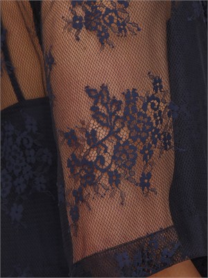 Set canotta+chemisier Alisso Emme Marella in pizzo blu in DONNA