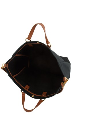 Borsa nera in canvas Elisabetta Franchi in DONNA