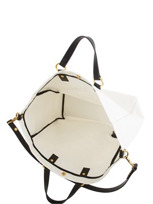Borsa bianca in canvas Elisabetta Franchi in DONNA
