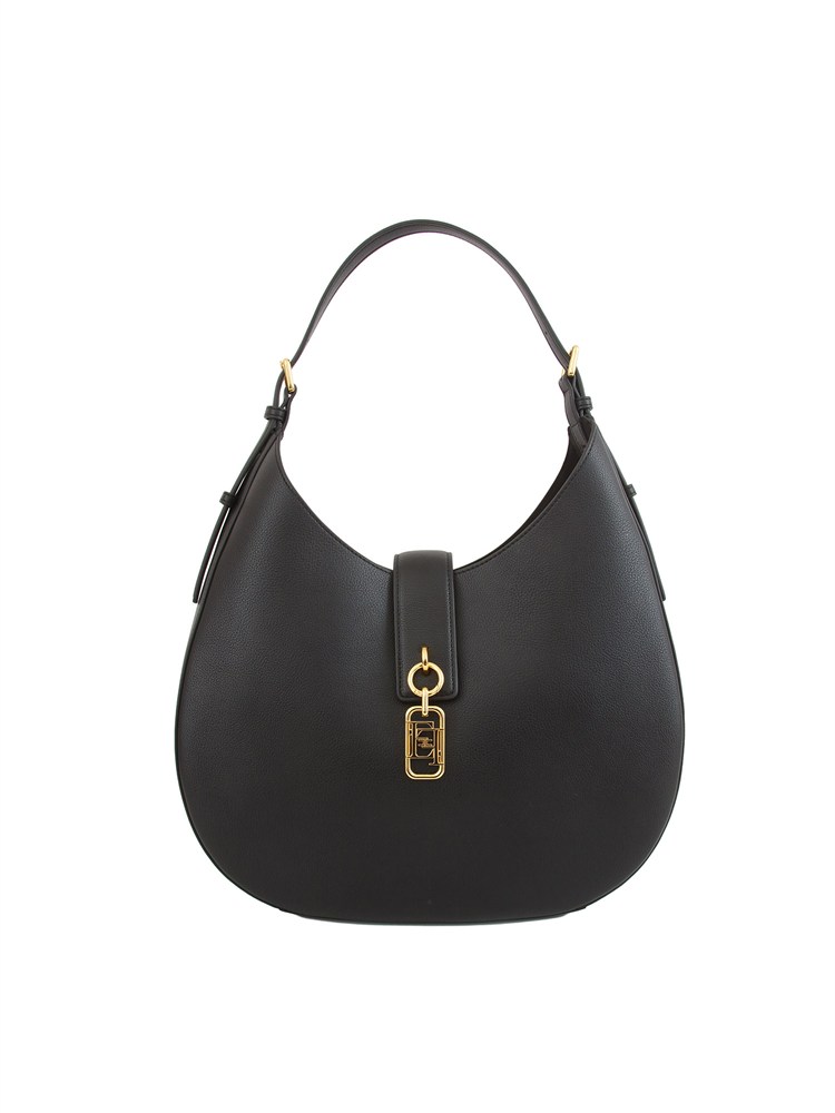 Borsa hobo  Elisabetta Franchi in ecopelle nera