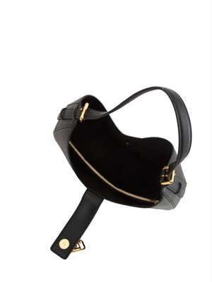 Borsa hobo  Elisabetta Franchi in ecopelle nera in DONNA