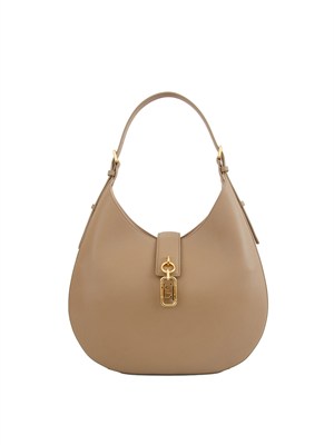 Borsa hobo  Elisabetta Franchi in ecopelle beige in DONNA
