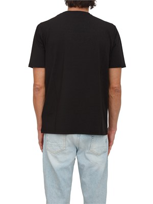 T-shirt Peuterey uomo in cotone nero in UOMO