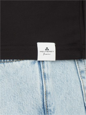 T-shirt Peuterey uomo in cotone nero in UOMO