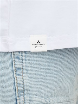 T-shirt Peuterey uomo in cotone bianco in UOMO