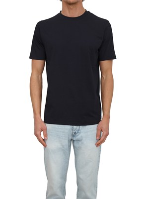 T-shirt Peuterey uomo in cotone blu in UOMO