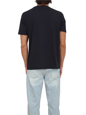 T-shirt Peuterey uomo in cotone blu in UOMO
