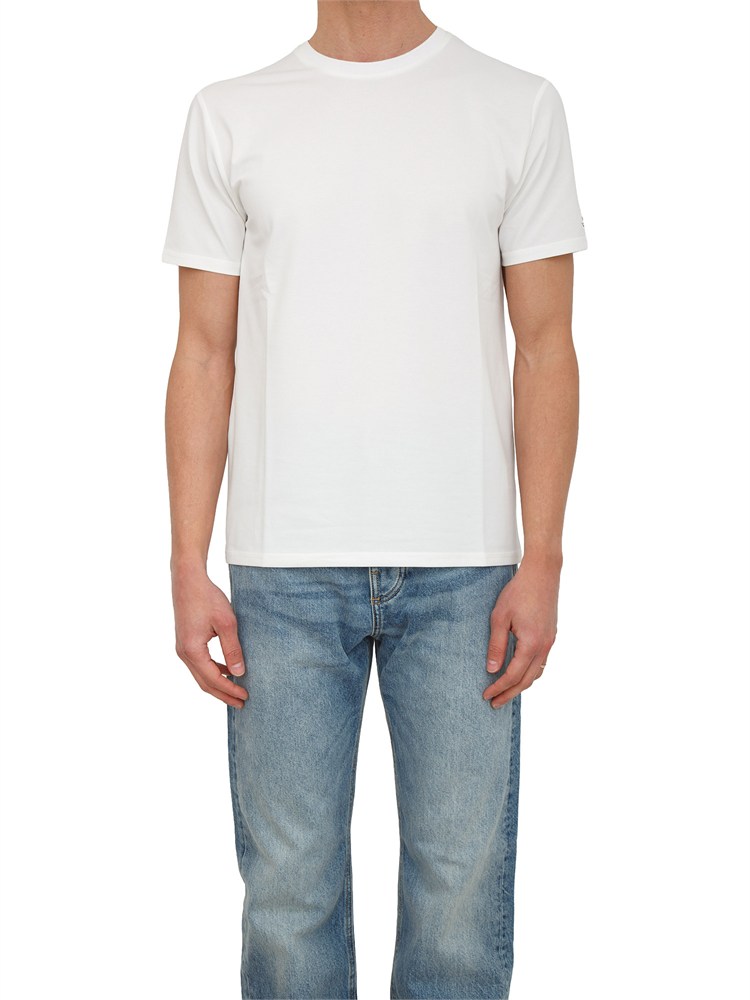 T-shirt Peuterey uomo in cotone e seta bianca