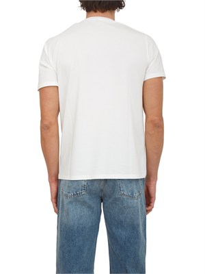T-shirt Peuterey uomo in cotone e seta bianca in UOMO