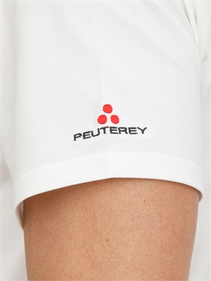 T-shirt Peuterey uomo in cotone e seta bianca in UOMO