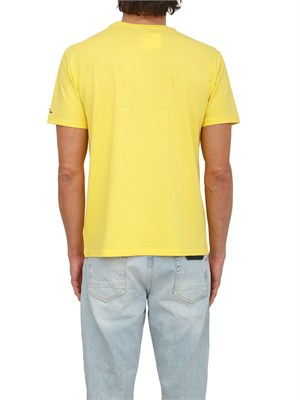 T-shirt Peuterey uomo in cotone e seta giallo in UOMO