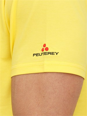 T-shirt Peuterey uomo in cotone e seta giallo in UOMO