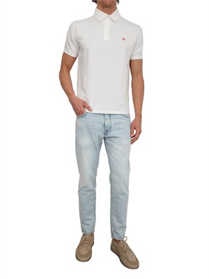 Polo Peuterey uomo in cotone bianco in UOMO