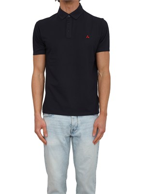 Polo Peuterey uomo in cotone blu in UOMO
