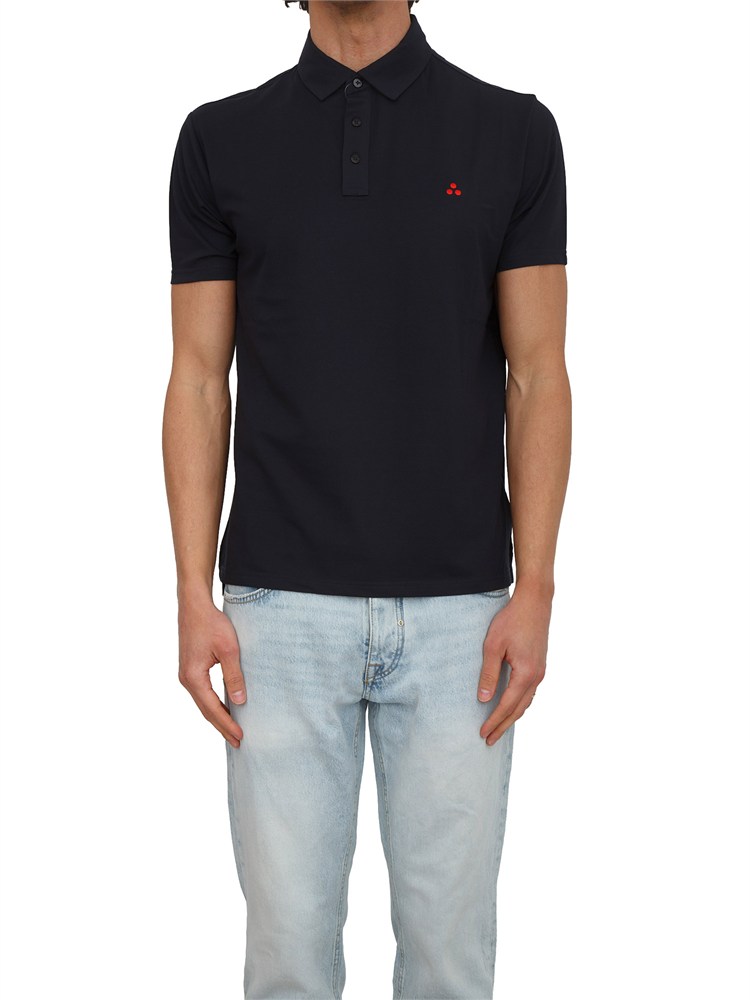 Polo Peuterey uomo in cotone blu