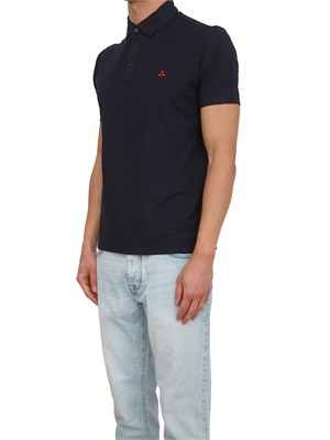 Polo Peuterey uomo in cotone blu in UOMO