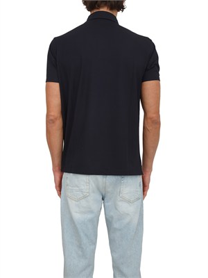 Polo Peuterey uomo in cotone blu in UOMO