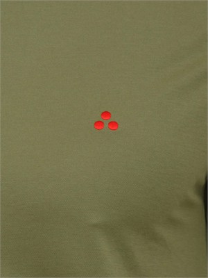 Polo Peuterey uomo in cotone verde in UOMO