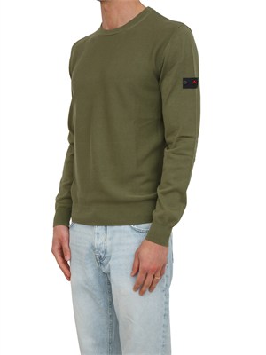 Maglia Peuterey uomo in cotone verde in UOMO