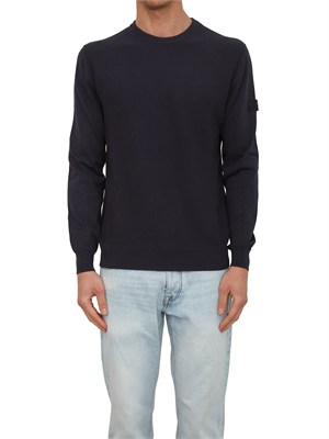 Maglia Peuterey uomo in cotone blu in UOMO