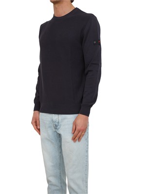 Maglia Peuterey uomo in cotone blu in UOMO