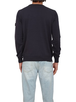 Maglia Peuterey uomo in cotone blu in UOMO