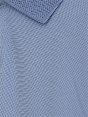 Polo Peuterey uomo in piquet di nylon azzurro in UOMO