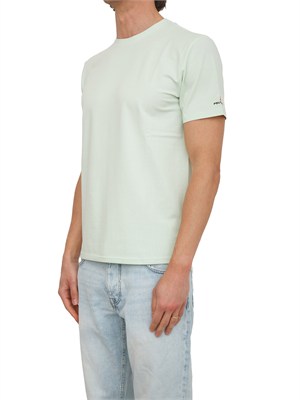 T-shirt Peuterey uomo in cotone e seta acquamarina in UOMO