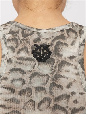 Abito Novoli Pinko in cotone stampa snake all over in DONNA