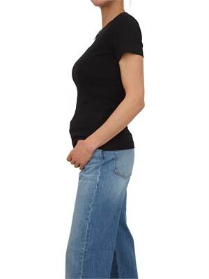 T-shirt Brugherio Pinko in cotone nero in DONNA