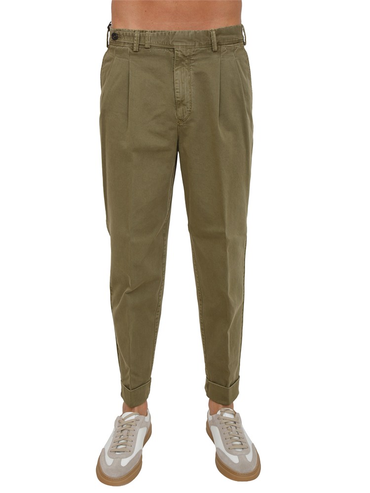 Pantaloni PT Torino chino in cotone verde