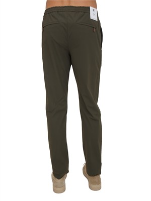 Pantaloni PT Torino in tessuto pregiato verde in UOMO