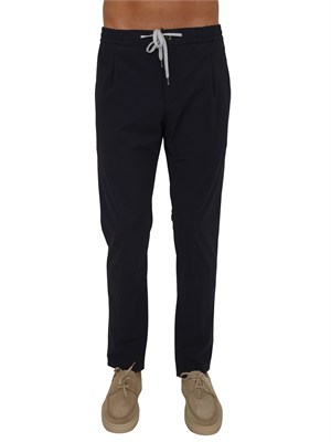 Pantaloni PT Torino in tessuto pregiato blu in UOMO