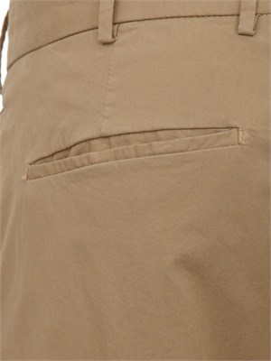 Pantaloni PT Torino in gabardina di cotone beige in UOMO