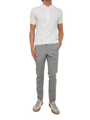 Pantaloni grigi PT Torino in lana stretch in UOMO
