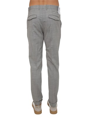 Pantaloni grigi PT Torino in lana stretch in UOMO