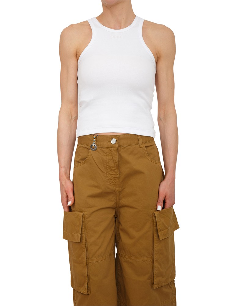 Canotta Bacardi Pinko in cotone bianco