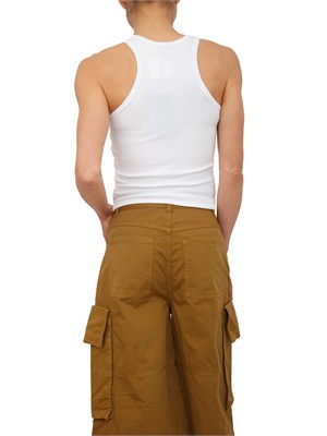Canotta Bacardi Pinko in cotone bianco in DONNA