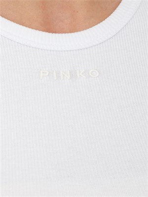 Canotta Bacardi Pinko in cotone bianco in DONNA