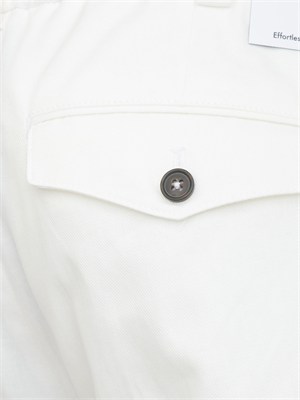 Pantaloni bianchi PT Torino in cotone e seta in UOMO