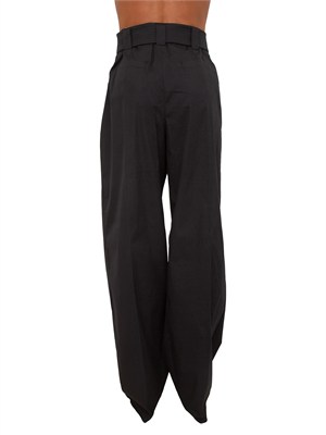 Pantaloni Mllnavile di Marella in cotone nero in DONNA