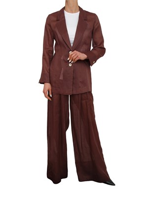 Giacca monopetto MLLClasse Marella in ramiÉ marrone in DONNA