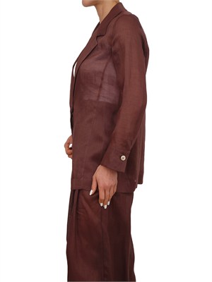 Giacca monopetto MLLClasse Marella in ramiÉ marrone in DONNA