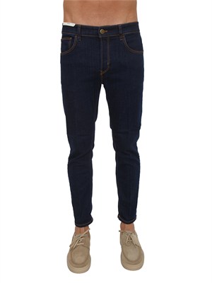 Jeans PT TORINO in denim stretch blu in UOMO