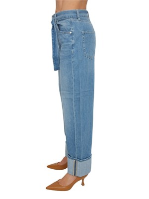 Jeans Liu Jo donna in denim chiaro con cintura in DONNA