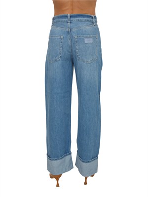 Jeans Liu Jo donna in denim chiaro con cintura in DONNA