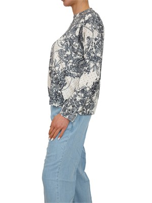 Maglia Blugirl in misto viscosa stampa pizzo in DONNA
