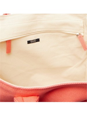 Borsa Liu Jo donna in cotone rosa con foulard in DONNA
