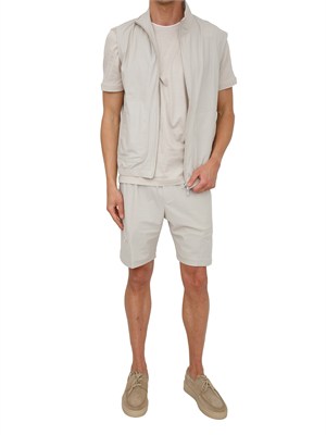 T-shirt Eleventy uomo in pregiato cotone taupe in UOMO