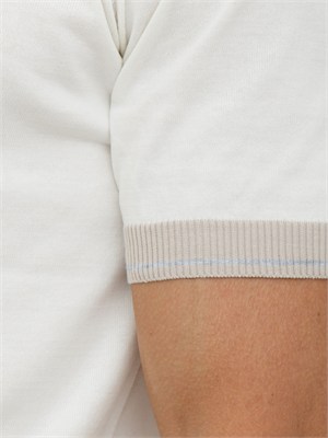 Maglia maniche corte Eleventy uomo in cotone panna in UOMO